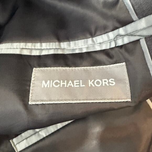 Michael Kors Blazer Jacket Men's Gray L 40-42 Designer Sport Coat Single Breast - Picture 2 of 3